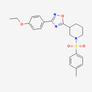 3-(4-Ethoxyphenyl)-5-(1-tosylpiperidin-3-yl)-1,2,4-oxadiazole