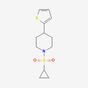 1-(Cyclopropylsulfonyl)-4-(thiophen-2-yl)piperidine