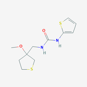 molecular formula C11H16N2O2S2 B2775925 1-((3-Methoxytetrahydrothiophen-3-yl)methyl)-3-(thiophen-2-yl)urea CAS No. 1448124-26-2
