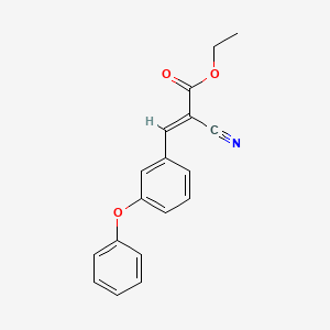 2-Cyano-3-(3-phenoxyphenyl)propenoic acid ethyl ester