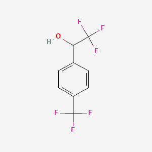molecular formula C9H6F6O B2775927 2,2,2-三氟-1-[4-(三氟甲基)苯基]乙醇 CAS No. 150698-81-0