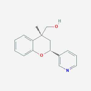 [(2R,4S)-4-Methyl-2-pyridin-3-yl-2,3-dihydrochromen-4-yl]methanol