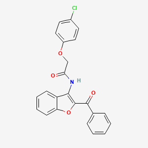molecular formula C23H16ClNO4 B2775947 N-(2-benzoylbenzofuran-3-yl)-2-(4-chlorophenoxy)acetamide CAS No. 630057-54-4