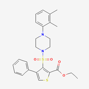 Ethyl 3-{[4-(2,3-dimethylphenyl)piperazin-1-yl]sulfonyl}-4-phenylthiophene-2-carboxylate