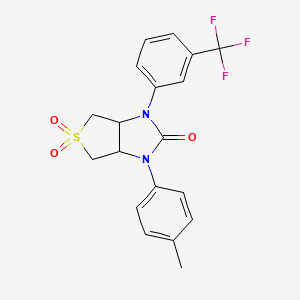 1-(4-methylphenyl)-3-[3-(trifluoromethyl)phenyl]tetrahydro-1H-thieno[3,4-d]imidazol-2(3H)-one 5,5-dioxide