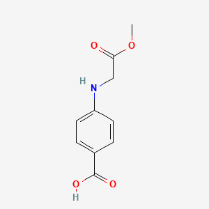 molecular formula C10H11NO4 B2775958 4-[(2-甲氧基-2-氧代乙基)氨基]苯甲酸 CAS No. 70857-08-8