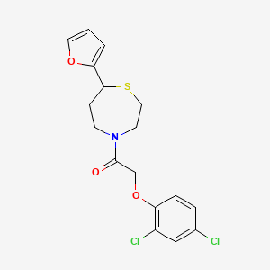 2-(2,4-Dichlorophenoxy)-1-(7-(furan-2-yl)-1,4-thiazepan-4-yl)ethanone