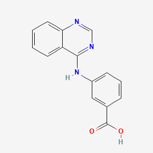 molecular formula C15H11N3O2 B2775975 3-(Quinazolin-4-ylamino)benzoic acid CAS No. 33683-29-3