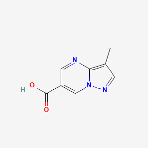 molecular formula C8H7N3O2 B2776010 3-Methylpyrazolo[1,5-a]pyrimidine-6-carboxylic acid CAS No. 1707602-46-7