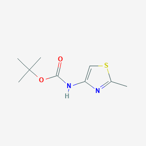 molecular formula C9H14N2O2S B2776023 叔丁基(2-甲硫代噻唑-4-基)甲酸叔丁酯 CAS No. 848472-61-7