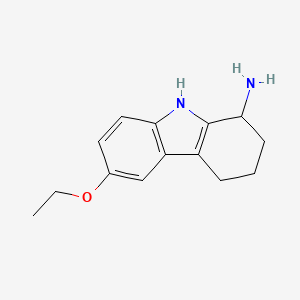 molecular formula C14H18N2O B2776025 6-乙氧基-2,3,4,9-四氢-1H-咔唑-1-胺 CAS No. 1674390-08-9