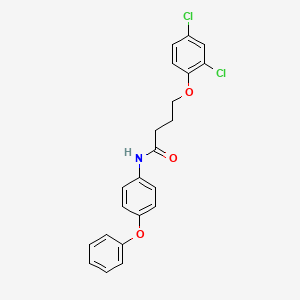 molecular formula C22H19Cl2NO3 B2776026 4-(2,4-dichlorophenoxy)-N-(4-phenoxyphenyl)butanamide CAS No. 303091-81-8