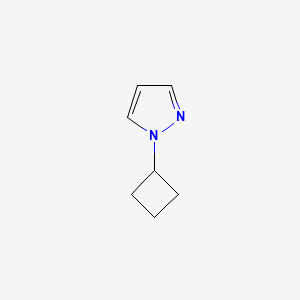 molecular formula C7H10N2 B2776029 1-cyclobutyl-1H-Pyrazole CAS No. 1190875-37-6