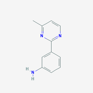 molecular formula C11H11N3 B2776035 3-(4-甲基嘧啶-2-基)苯胺 CAS No. 1311317-23-3