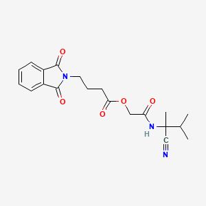 molecular formula C20H23N3O5 B2776044 [(1-cyano-1,2-dimethylpropyl)carbamoyl]methyl 4-(1,3-dioxo-2,3-dihydro-1H-isoindol-2-yl)butanoate CAS No. 1147392-46-8