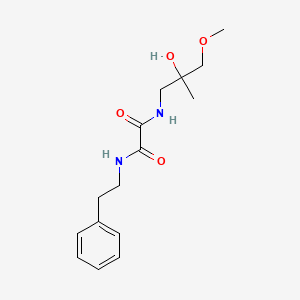 molecular formula C15H22N2O4 B2776047 N1-(2-hydroxy-3-methoxy-2-methylpropyl)-N2-phenethyloxalamide CAS No. 1334369-64-0