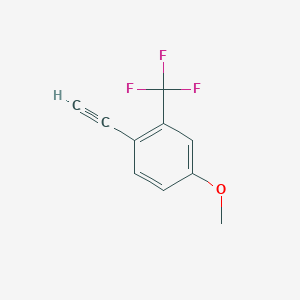 molecular formula C10H7F3O B2776048 1-乙炔基-4-甲氧基-2-(三氟甲基)苯 CAS No. 2229518-36-7
