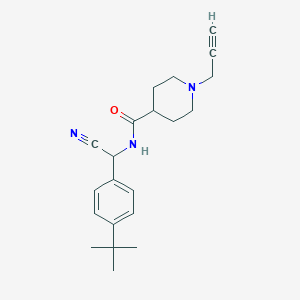 molecular formula C21H27N3O B2776059 N-[(4-tert-butylphenyl)(cyano)methyl]-1-(prop-2-yn-1-yl)piperidine-4-carboxamide CAS No. 1355929-81-5