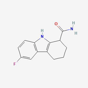 molecular formula C13H13FN2O B2776063 6-fluoro-2,3,4,9-tetrahydro-1H-carbazole-1-carboxamide CAS No. 1092346-28-5