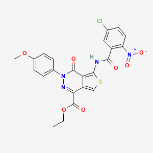 Ethyl 5-(5-chloro-2-nitrobenzamido)-3-(4-methoxyphenyl)-4-oxo-3,4-dihydrothieno[3,4-d]pyridazine-1-carboxylate