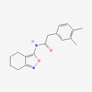 molecular formula C17H20N2O2 B2776072 2-(3,4-二甲基苯基)-N-(4,5,6,7-四氢苯并[c]异噁唑-3-基)乙酰胺 CAS No. 946322-95-8