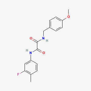molecular formula C17H17FN2O3 B2776076 N1-(3-fluoro-4-methylphenyl)-N2-(4-methoxybenzyl)oxalamide CAS No. 899956-50-4