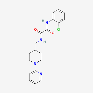 molecular formula C19H21ClN4O2 B2776088 N1-(2-chlorophenyl)-N2-((1-(pyridin-2-yl)piperidin-4-yl)methyl)oxalamide CAS No. 1235177-29-3