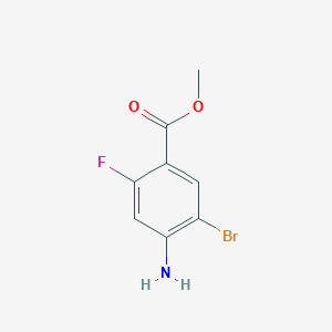 molecular formula C8H7BrFNO2 B2776093 Methyl 4-amino-5-bromo-2-fluorobenzoate CAS No. 1427372-46-0