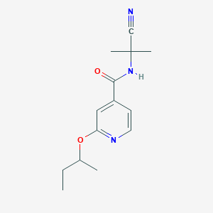 2-(butan-2-yloxy)-N-(1-cyano-1-methylethyl)pyridine-4-carboxamide