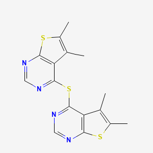 Bis(5,6-dimethylthieno[2,3-d]pyrimidin-4-yl)sulfane