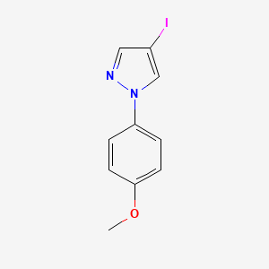 molecular formula C10H9IN2O B2776118 4-碘-1-(4-甲氧苯基)-1H-吡唑 CAS No. 1260761-37-2