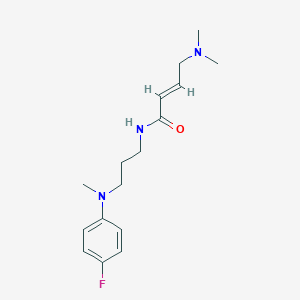 (E)-4-(Dimethylamino)-N-[3-(4-fluoro-N-methylanilino)propyl]but-2-enamide