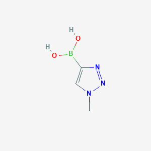 molecular formula C3H6BN3O2 B2776142 1-Methyl-1,2,3-triazole-4-boronic acid CAS No. 1564271-42-6