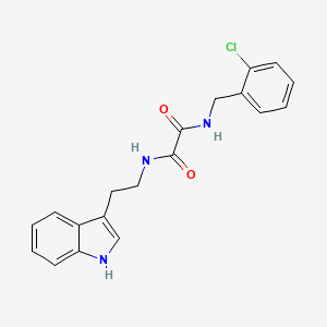molecular formula C19H18ClN3O2 B2776152 N1-(2-(1H-indol-3-yl)ethyl)-N2-(2-chlorobenzyl)oxalamide CAS No. 941895-48-3