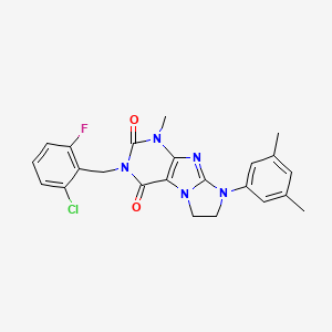 3-(2-chloro-6-fluorobenzyl)-8-(3,5-dimethylphenyl)-1-methyl-7,8-dihydro-1H-imidazo[2,1-f]purine-2,4(3H,6H)-dione