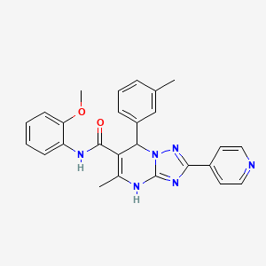 N-(2-methoxyphenyl)-5-methyl-2-(pyridin-4-yl)-7-(m-tolyl)-4,7-dihydro-[1,2,4]triazolo[1,5-a]pyrimidine-6-carboxamide