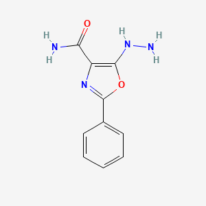 5-Hydrazinyl-2-phenyl-1,3-oxazole-4-carboxamide