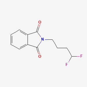 molecular formula C12H11F2NO2 B2776174 2-(4,4-Difluorobutyl)isoindoline-1,3-dione CAS No. 1265341-14-7