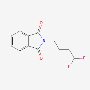 molecular formula C12H11F2NO2 B2776174 2-(4,4-二氟丁基)异吲哚-1,3-二酮 CAS No. 1265341-14-7