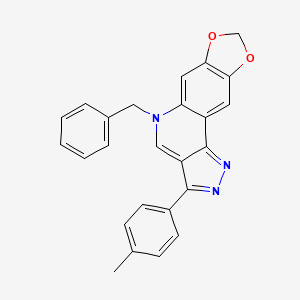 5-benzyl-3-(p-tolyl)-5H-[1,3]dioxolo[4,5-g]pyrazolo[4,3-c]quinoline