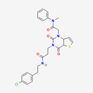N-[2-(4-chlorophenyl)ethyl]-3-(1-{[methyl(phenyl)carbamoyl]methyl}-2,4-dioxo-1H,2H,3H,4H-thieno[3,2-d]pyrimidin-3-yl)propanamide