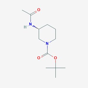 molecular formula C12H22N2O3 B2776206 (R)-tert-Butyl 3-acetamidopiperidine-1-carboxylate CAS No. 1349699-61-1