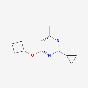 4-Cyclobutoxy-2-cyclopropyl-6-methylpyrimidine