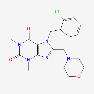 7-(2-chlorobenzyl)-1,3-dimethyl-8-(morpholin-4-ylmethyl)-3,7-dihydro-1H-purine-2,6-dione