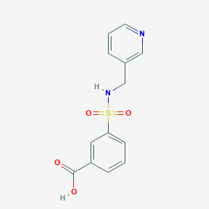 3-[(Pyridin-3-ylmethyl)sulfamoyl]benzoic acid