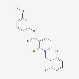 molecular formula C20H16ClFN2O3 B2776242 1-(2-chloro-6-fluorobenzyl)-N-(3-methoxyphenyl)-2-oxo-1,2-dihydropyridine-3-carboxamide CAS No. 946302-93-8