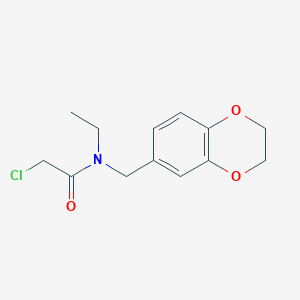 2-chloro-N-(2,3-dihydro-1,4-benzodioxin-6-ylmethyl)-N-ethylacetamide