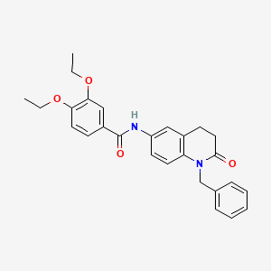 N-(1-benzyl-2-oxo-1,2,3,4-tetrahydroquinolin-6-yl)-3,4-diethoxybenzamide