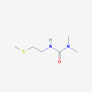 molecular formula C6H14N2OS B2776269 CN(C(=O)Nccsc)C CAS No. 1596984-64-3