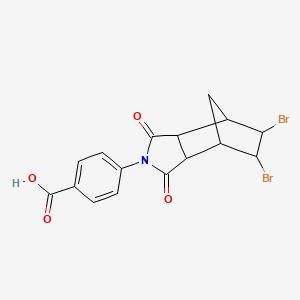 4-(5,6-dibromo-1,3-dioxooctahydro-2H-4,7-methanoisoindol-2-yl)benzoic acid